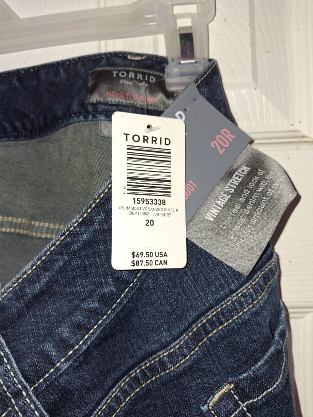 Torrid Mid-Rise Slim Boot Cut Brand New Jeans - Picture 3 of 4